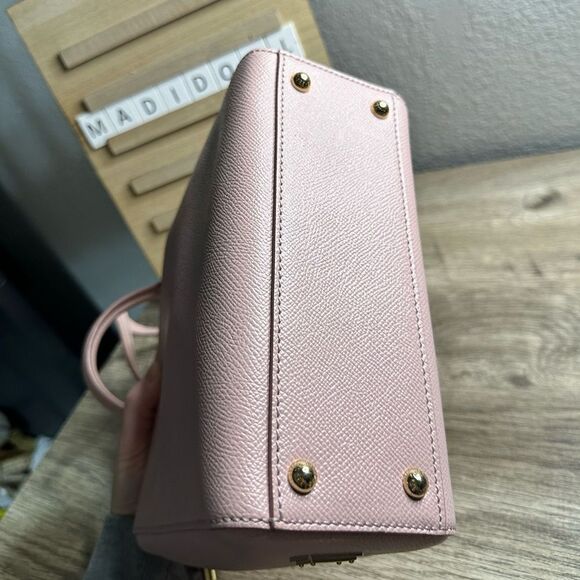 Dolce & Gabanna Pink Crossbody Miss Sicily Bag with Handle 100% Authentic - Picture 3 of 7